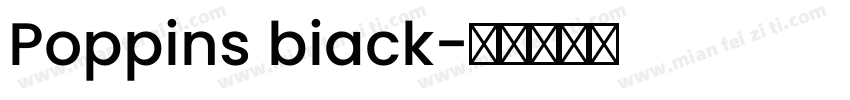 Poppins biack字体转换
